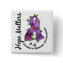 Flower Ribbon 4 Hope Matters Crohn's Disease