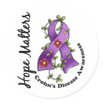Flower Ribbon 4 Hope Matters Crohn's Disease