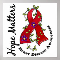 Flower Ribbon 4 Hope Matters Heart Disease