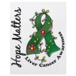 Flower Ribbon 4 Hope Matters Liver Cancer Full Color Flyer