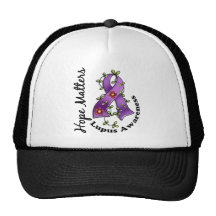 Flower Ribbon 4 Hope Matters Lupus Hats