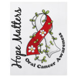 Flower Ribbon 4 Hope Matters Oral Cancer Full Color Flyer