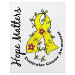 Flower Ribbon 4 Hope Matters Testicular Cancer Full Color Flyer