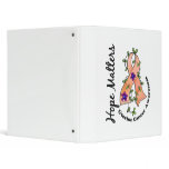 Flower Ribbon 4 Hope Matters Uterine Cancer binders