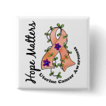 Flower Ribbon 4 Hope Matters Uterine Cancer