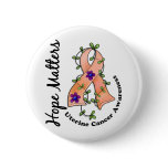 Flower Ribbon 4 Hope Matters Uterine Cancer