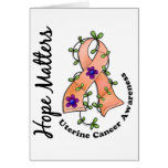 Flower Ribbon 4 Hope Matters Uterine Cancer