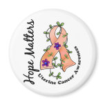 Flower Ribbon 4 Hope Matters Uterine Cancer