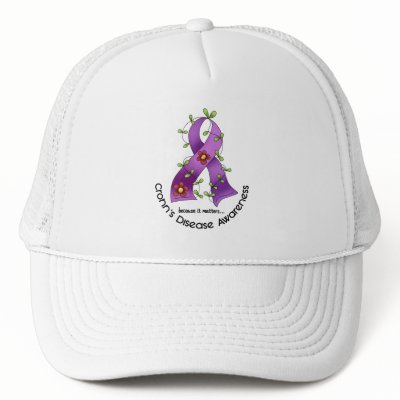 Flower Ribbon CROHN’S DISEASE AWARENESS T-Shirts by awarenessgifts