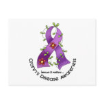 Flower Ribbon CROHN’S DISEASE AWARENESS T-Shirts