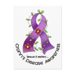 Flower Ribbon CROHN’S DISEASE AWARENESS T-Shirts