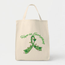 Flower Ribbon Hope is Everything Bipolar Disorder Bag