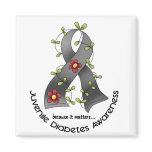 Flower Ribbon JUVENILE DIABETES AWARENESS T-Shirts