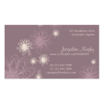 Flower Scribble Purple • Mommy Business Card