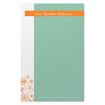 Flower Scribbles Aqua • Stationery