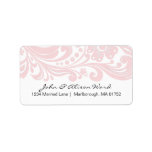 Flower Scroll Address Label