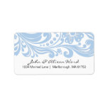 Flower Scroll Address Label