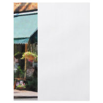 Flower Shop With Green Awning