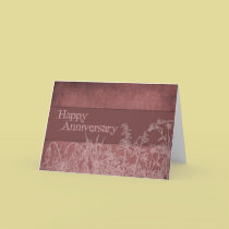 Flower Silhouettes Anniversary cards
