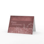 Flower Silhouettes Anniversary Greeting Cards