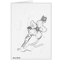 Flower Sketch Card