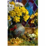Flower, still life by window acrylic cut out