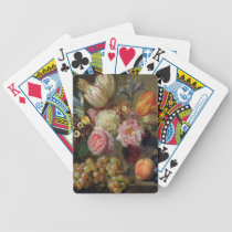 Flower Study (oil on copper) playing cards