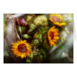 Flower - Sunflower - Gardeners toolbox Greeting Cards