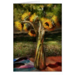 Flower - Sunflower - Vase of Sunshine Greeting Cards