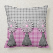 Flower & Tassels Mojo Pillow