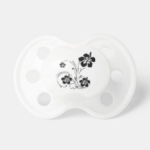 Flower Tattoo Baby Pacifiers