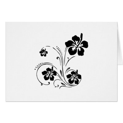 Flower Tattoo Greeting Cards by bonfire46