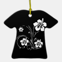 Flower Tattoo Christmas Ornaments