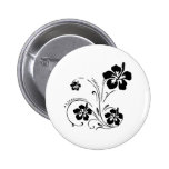 Flower Tattoo Pinback Buttons