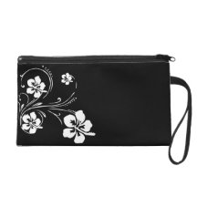Flower Tattoo Wristlet Clutch