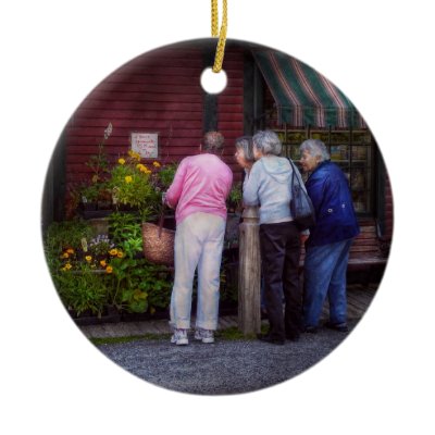 Flower - The garden club Christmas Ornaments by suburbanscenes