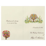 Flower Tree Wedding Program Custom Flyer