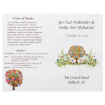 Flower Tree Wedding Program