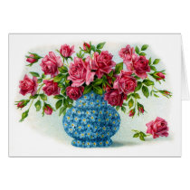 Flower Vases with Roses Card