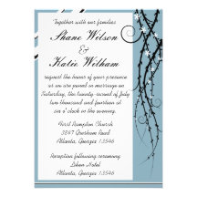 Flower Vine Wedding Invitations