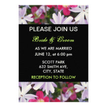 Flower Wedding Invitation