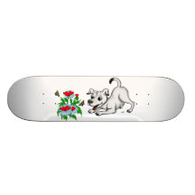 Flower with Heart, Puppy & Butterfly Skate Decks