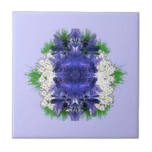 flowerburst ceramic tile