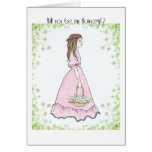 flowergirl invitation cards