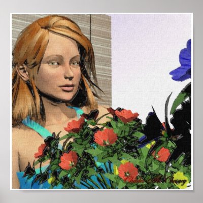 Flowergirl Poster by charliemc
