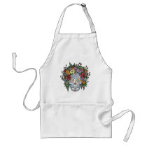 Flowerhair Sugar Skull Aprons