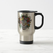 Flowerhair Sugar Skull Coffee Mug