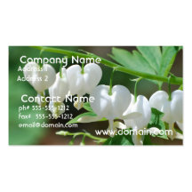 Flowering Bleeding Heart Business Card