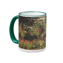 Flowering Garden at Sainte-Adresse by Claude net Coffee Mugs