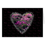 Flowering Heart Valentine Love Romance Card